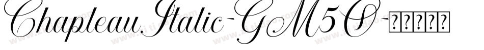 ChapleauItalic-GM5O字体转换
