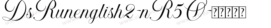 DsRunenglish2-nR5O字体转换