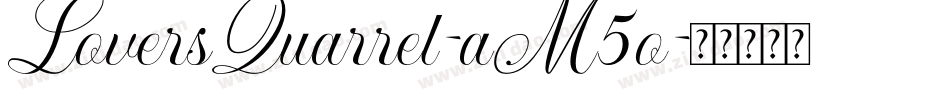 LoversQuarrel-aM5o字体转换