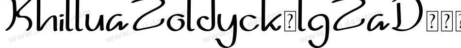 KhilluaZoldyck-lgZaD字体转换