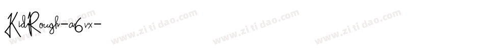 KidRough-a6vx字体转换