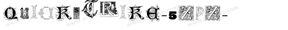 Quickstrike-5ZpZ字体转换