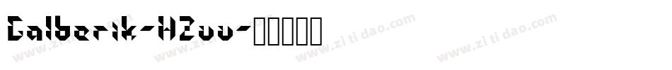 Galberik-WZvv字体转换