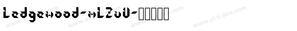 Ledgewood-mLZvV字体转换