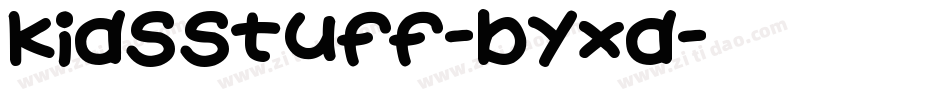 KidsStuff-Byxd字体转换