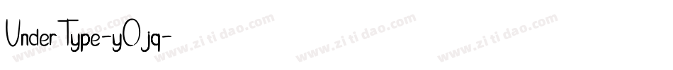UnderType-yOjq字体转换