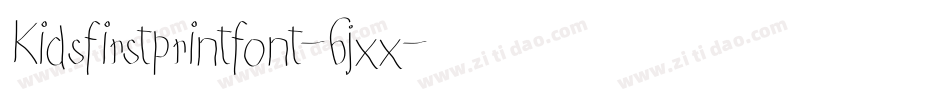 Kidsfirstprintfont-6jxx字体转换