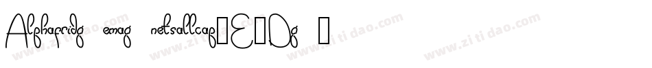 Alphafridgemagnetsallcap-E4Dg字体转换