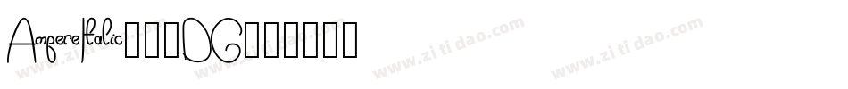 AmpereItalic-35DG字体转换