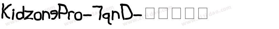 KidzonePro-7qnD字体转换