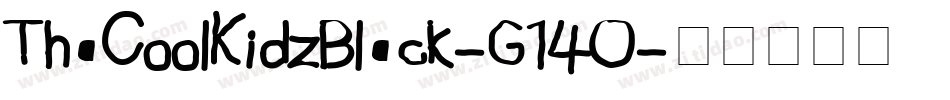 ThaCoolKidzBlack-G14O字体转换