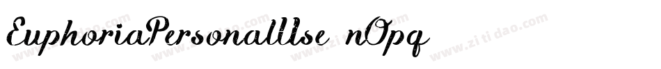 EuphoriaPersonalUse-nOpg字体转换