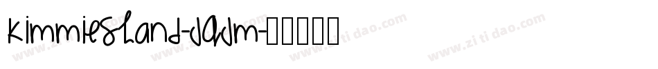 Kimmieshand-jqJM字体转换