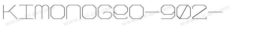 KimonoGeo-902字体转换