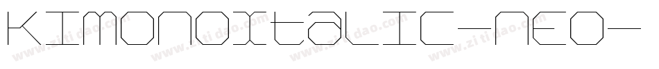 KimonoItalic-nEO字体转换