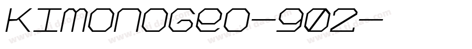 KimonoGeo-902字体转换