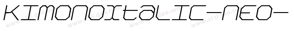 KimonoItalic-nEO字体转换