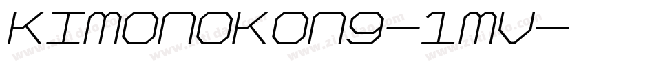 KimonoKong-1mv字体转换