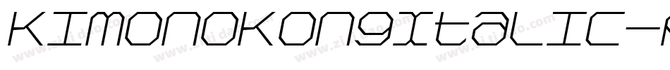 KimonoKongItalic-RoE字体转换