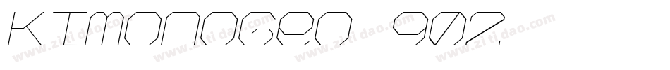 KimonoGeo-902字体转换
