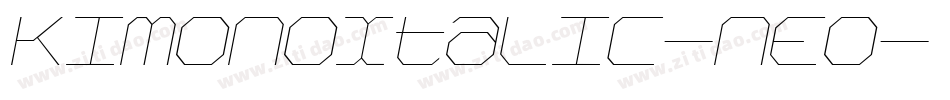 KimonoItalic-nEO字体转换