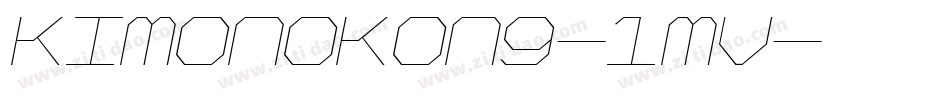 KimonoKong-1mv字体转换