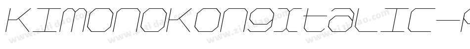KimonoKongItalic-RoE字体转换