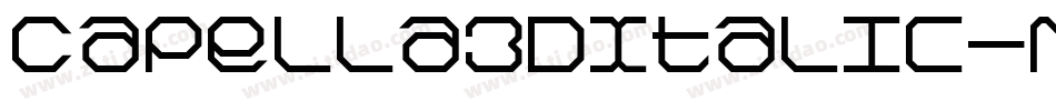 Capella3DItalic-MDMv字体转换