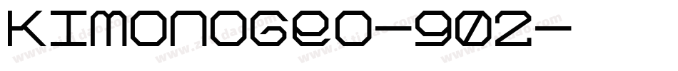 KimonoGeo-902字体转换