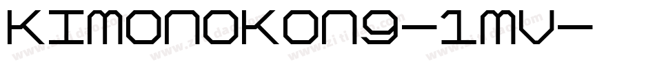 KimonoKong-1mv字体转换