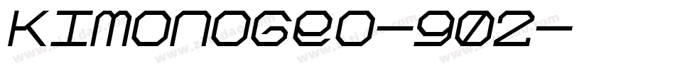 KimonoGeo-902字体转换