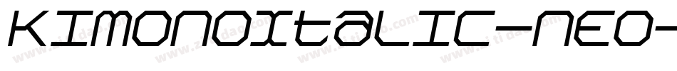 KimonoItalic-nEO字体转换