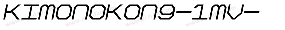 KimonoKong-1mv字体转换