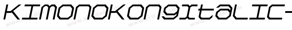 KimonoKongItalic-RoE字体转换