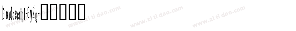 Blendascript-8yZg字体转换