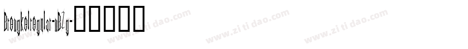 Brengkelregular-nBZg字体转换
