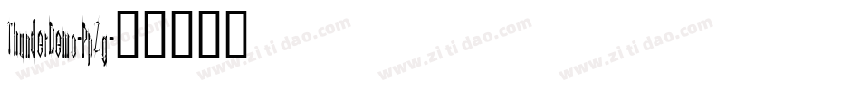 ThunderDemo-PpZg字体转换
