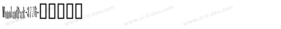 WonolandPark-37ZG字体转换
