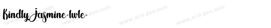 KindlyJasmine-lwle字体转换
