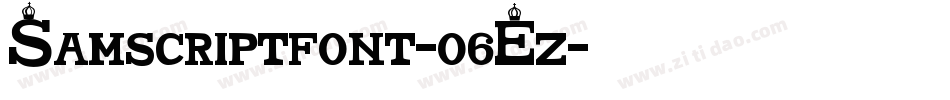Samscriptfont-06Ez字体转换