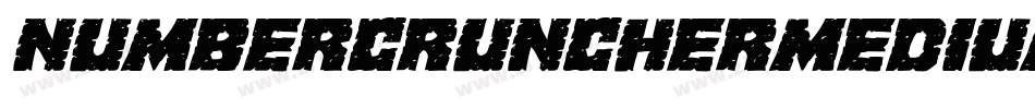 NumberCruncherMedium-j3D7字体转换