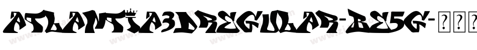 Atlantia3DRegular-BE5G字体转换