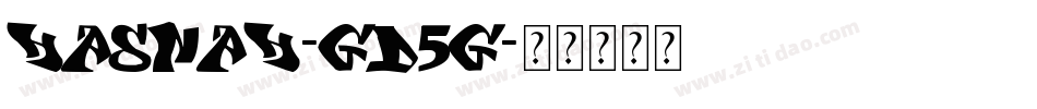 Hasnah-GD5G字体转换