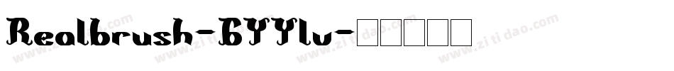Realbrush-6YYlv字体转换