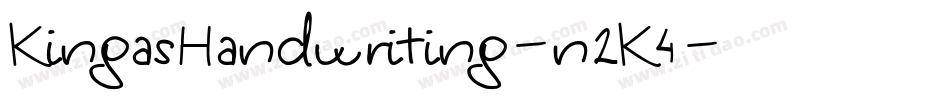 KingasHandwriting-n2K4字体转换 KingasHandwriting-n2K4字体转换