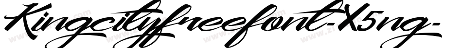 Kingcityfreefont-X5ng字体转换