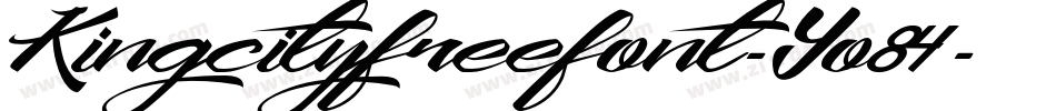 Kingcityfreefont-Yo84字体转换