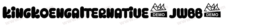 KingkoengAlternative-JwBB字体转换