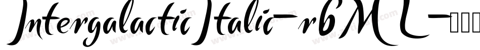 IntergalacticItalic-r6ML字体转换