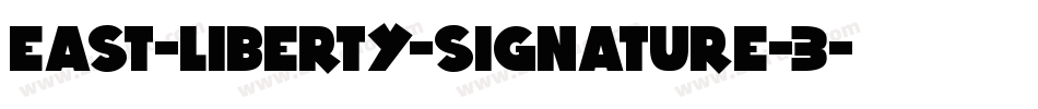 east-liberty-signature-3字体转换